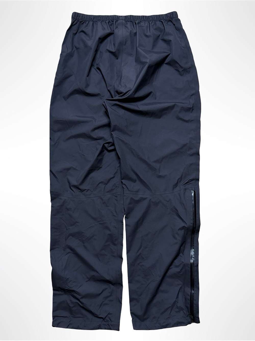 Mont-Bell Nylon Waterproof Rain Shell Drawstring Trackpants Mens Medium Black - Picture 2 of 9